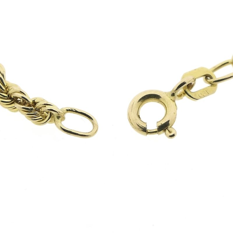 Image 6 of Gold twisted link chain | 45.5 cm