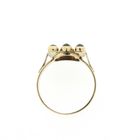 Image 4 of Vintage gold men's ring with garnet stones