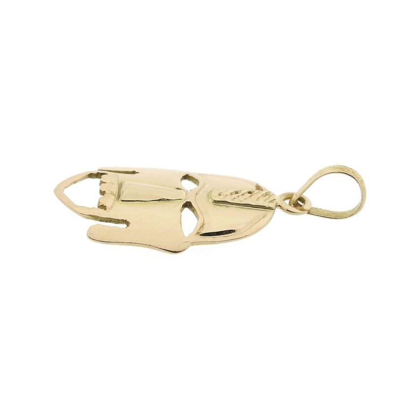 Image 3 of 18 carat gold pendant of a mask