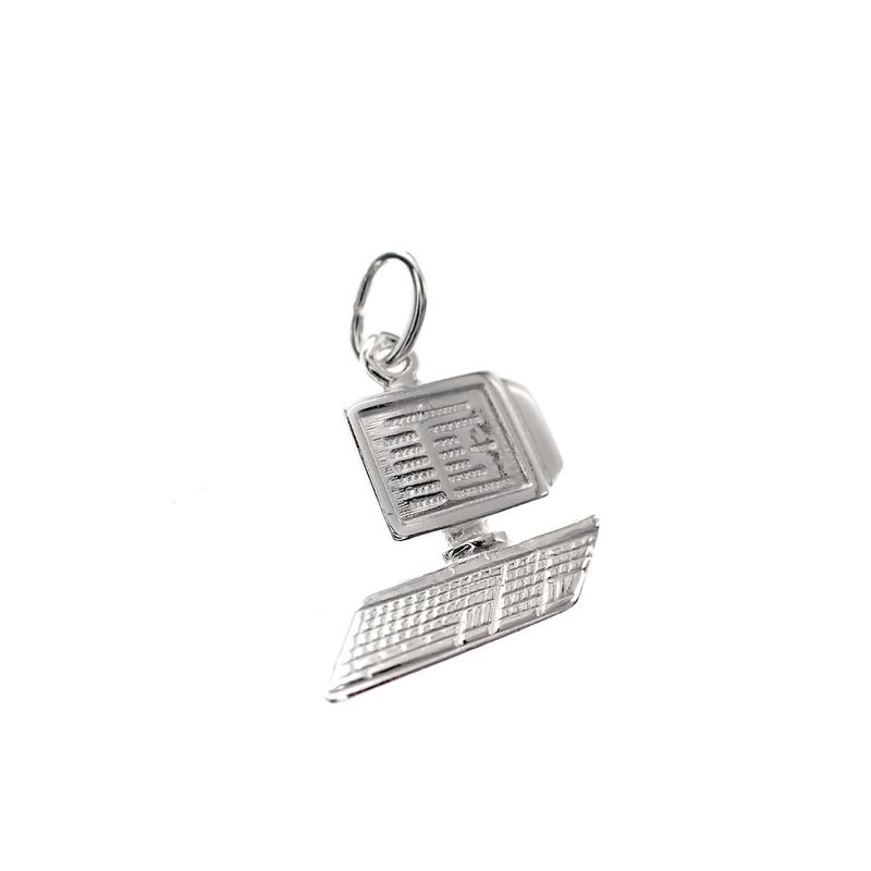 Image 2 of Silver charm of a computer