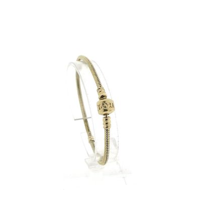 Image 2 of Gold Pandora bracelet; Snake Chain