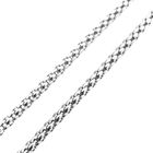 Image 12 of Fope white gold mesh link necklace with aquamarine and diamonds; 0.24 ct.