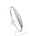 Image 1 of White gold link bracelet with diamond; approx. 1.75 ct.