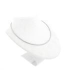 Image 3 of White gold omega link necklace