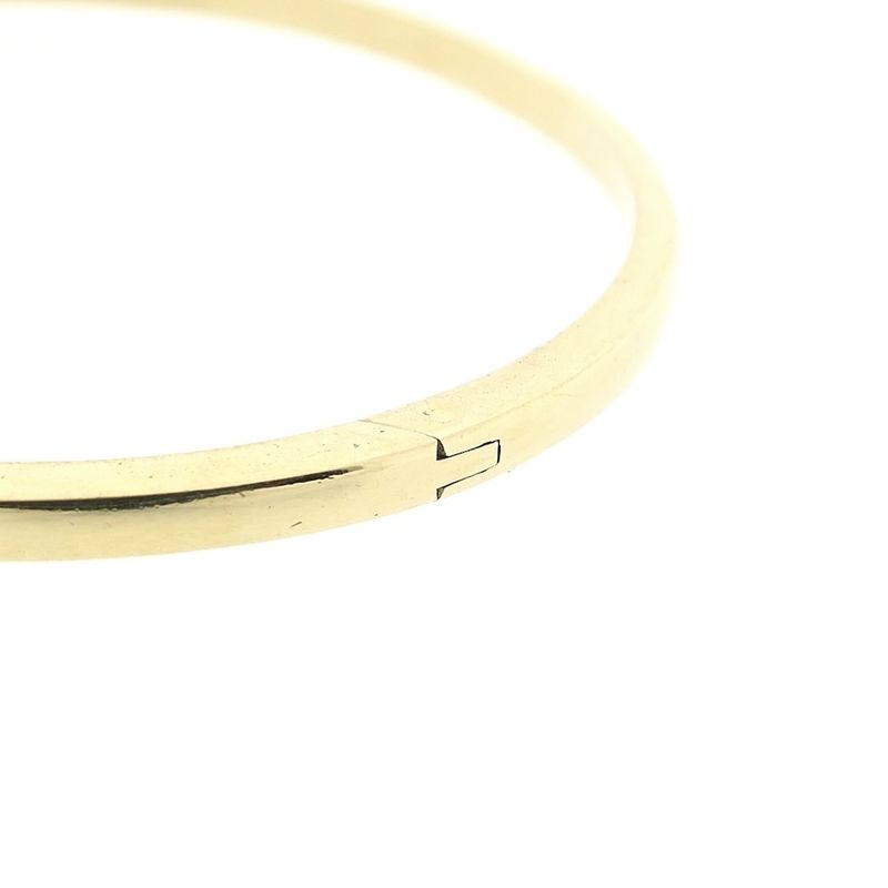 Image 4 of Diamond gold bangle with diamonds; Size M