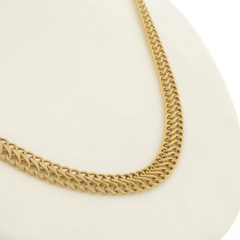 Image 5 of Gold French gourmet link chain | 44.5 cm