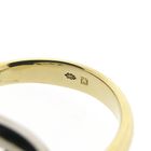 Image 6 of Two-tone gold solitaire ring with diamond; 0.09 ct.
