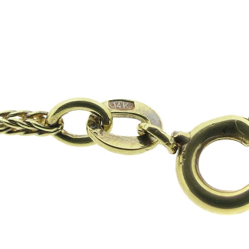 Image 5 of Gold foxtail link chain | 65 cm