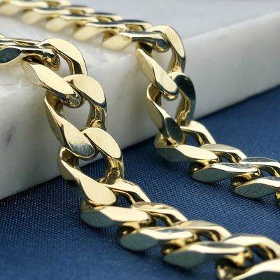 Image 2 of Solid gold gourmet link bracelet | 23.5 cm