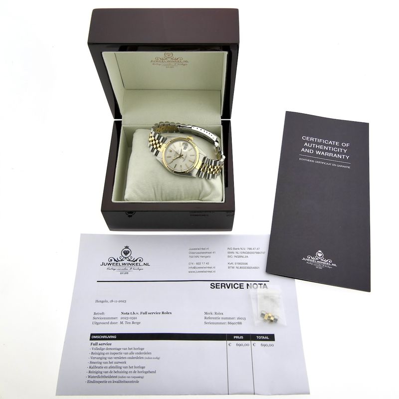 Image 4 of Rolex Datejust 16013; Vintage 18k gold/steel watch