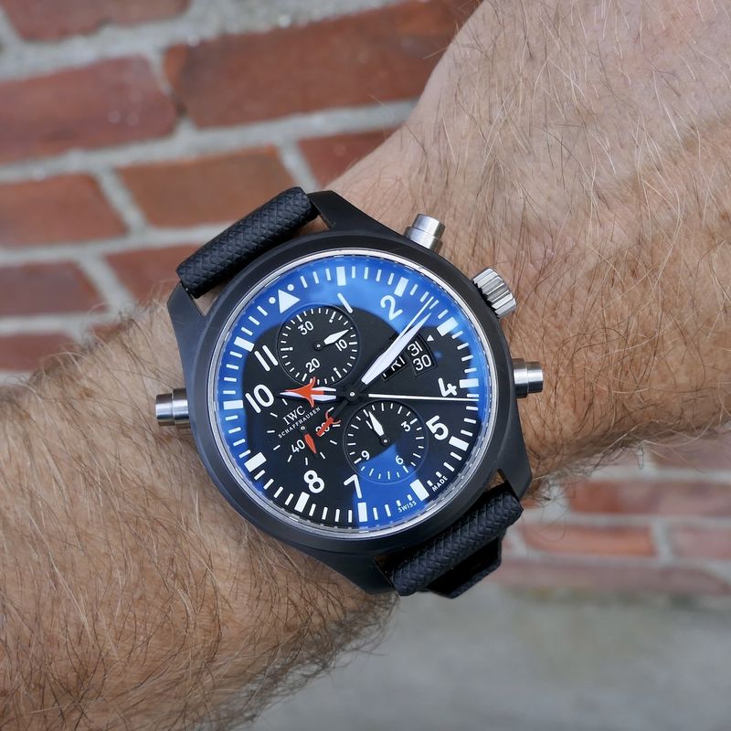 Image 23 of IWC Pilot's Watch Double Chronograph 'Topgun' IW379901; Automatic men's watch