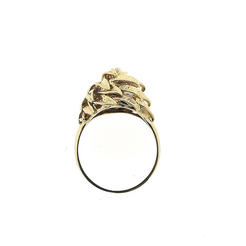 Image 5 of Gold ring with leaves