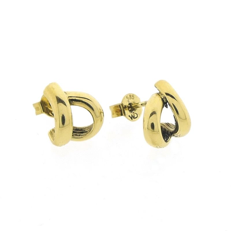 Image 3 of Golden fantasy stud earrings