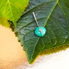 Image 2 of White gold pendant with jade and diamond | 0.025 ct.