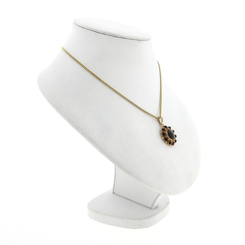 Image 7 of Gold pendant with garnet
