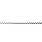 Image 7 of White Gold Venetian Box Chain Necklace