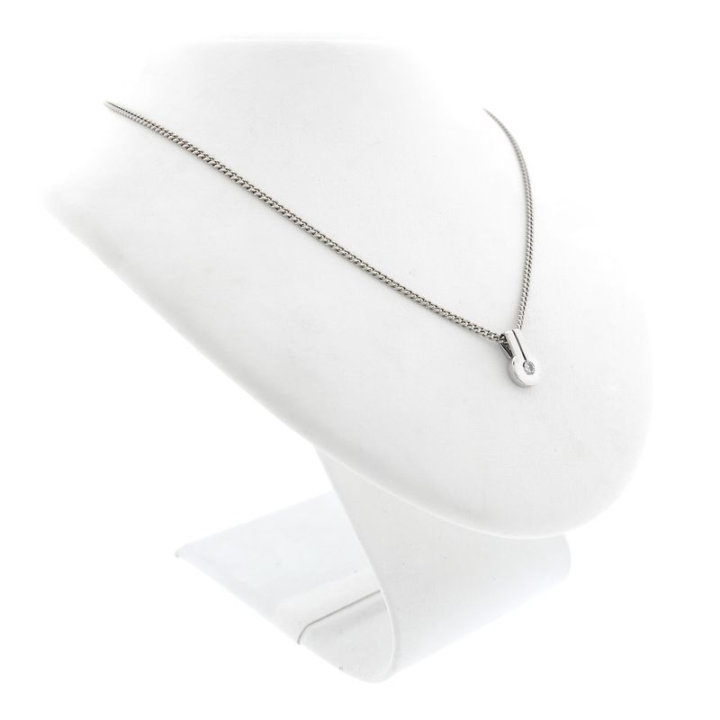 Image 4 of White gold pendant with diamond | 0.07 ct.