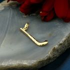 Image 2 of Gold pendant of a hockey stick