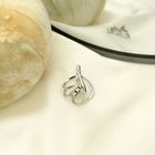 Image 2 of White gold fantasy pendant with diamonds; 0.03 ct.