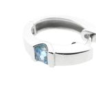 Image 10 of White Gold Earrings with Topaz; Ø 13.8 mm