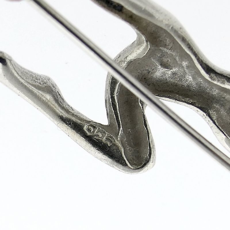 Image 6 of Silver brooch of a climber