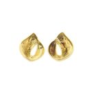 Image 7 of Bicolor gold stud earrings with diamond | 0.01 ct.