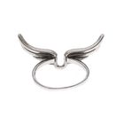 Image 3 of Silver ring with wings and zirconia