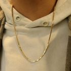 Image 9 of Gold square king chain | 60 cm