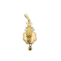 Two-tone gold pendant of a hat bell | Antique