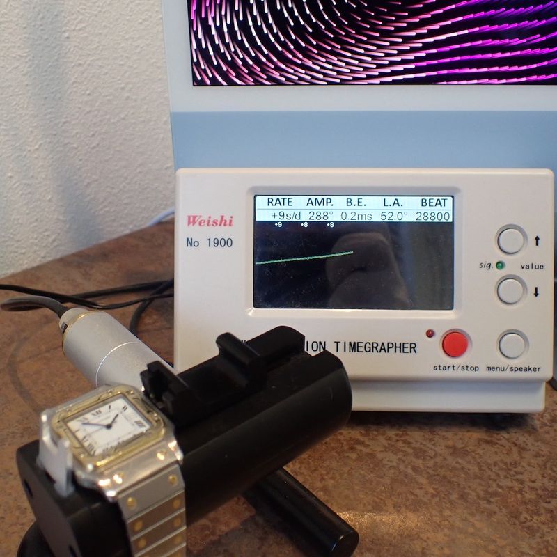 Image 12 of Cartier Santos Galbee; Automatic unisex watch