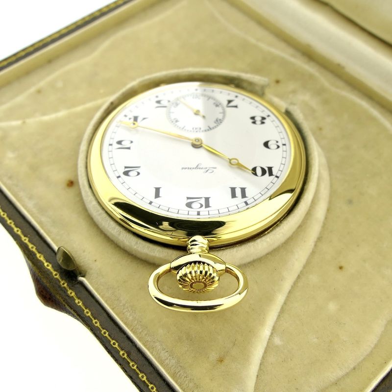 Image 13 of Longines '10 Grand Prix'; Antique 18k gold pocket watch