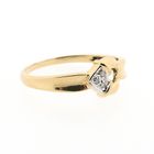 Afbeelding 7 van Gouden ring met diamanten; 0,015 ct. 
