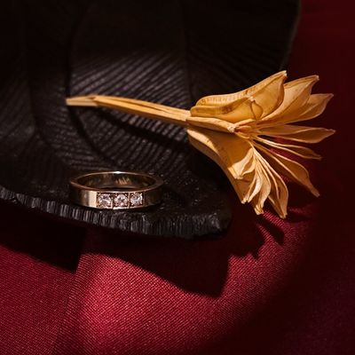 Image 2 of White gold ring with diamonds