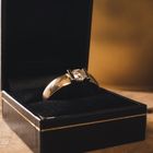 Image 2 of Christ bicolor gold solitaire ring with diamond 1.01 ct.