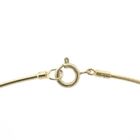 Image 6 of Gold round omega link necklace | 46 cm