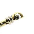 Image 6 of Gold foxtail link necklace with ruby ​​and onyx