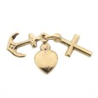 Image 1 of Gold pendant; Faith, hope, and love