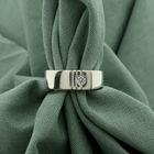 Image 10 of Silver ring with zirconia