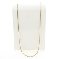 Gold square king link necklace | 80 cm