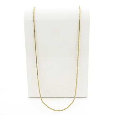 Image 1 of Gold square king link necklace | 80 cm