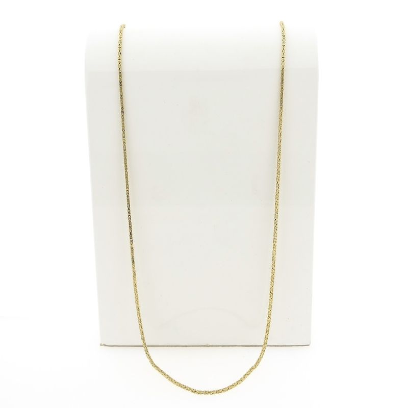 Image 1 of Gold square king link necklace | 80 cm