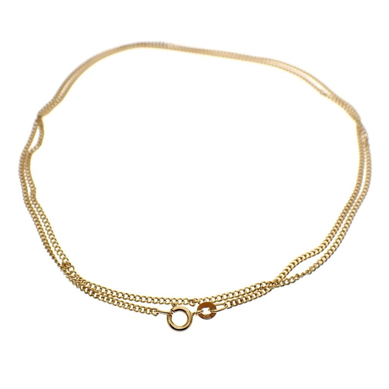 Image 4 of Gold gourmet link chain; 64 cm
