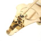 Image 7 of Vintage gold brooch with carnelian