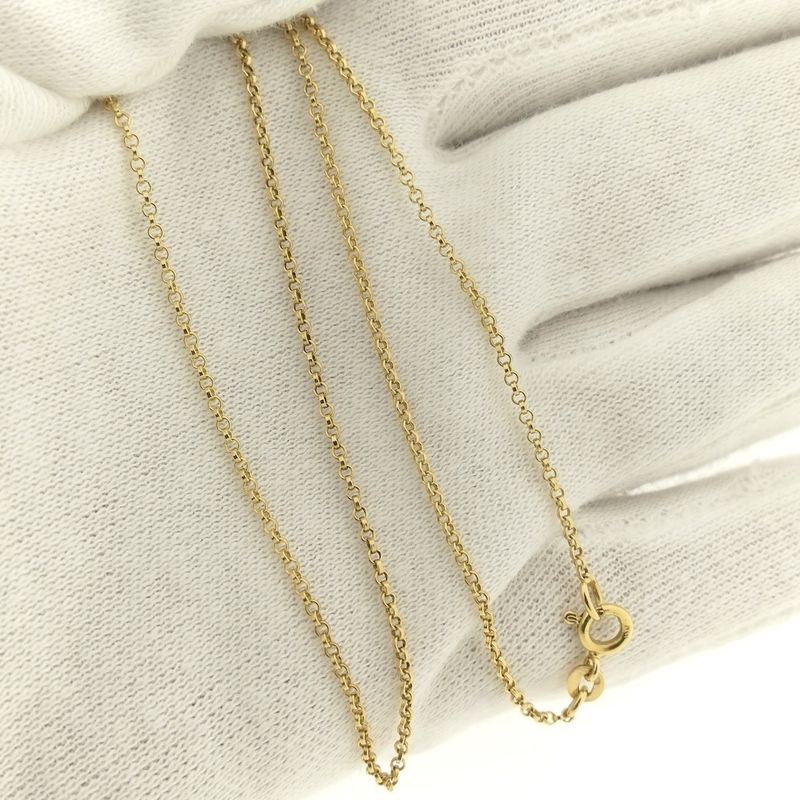 Image 7 of Gold jasseron link chain | 39.5 cm