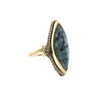 Image 3 of Vintage gold ring with turquoise