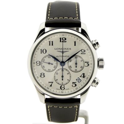 Image 1 of Longines Master Collection L2.693.4; Automatic chronograph men's watch