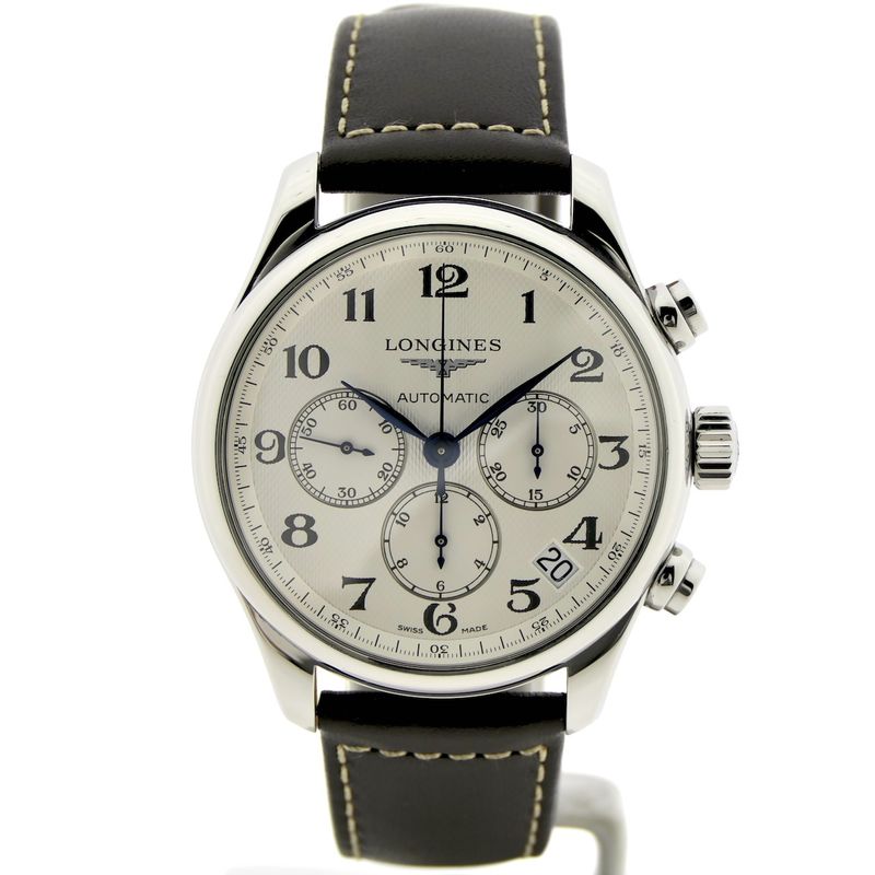 Image 1 of Longines Master Collection L2.693.4; Automatic chronograph men's watch