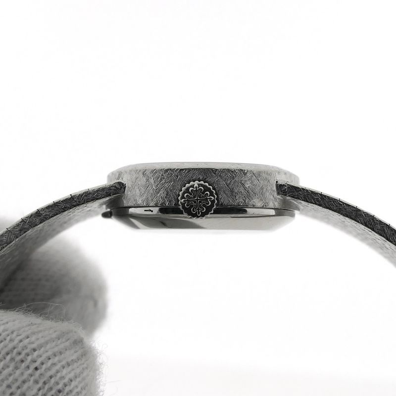 Image 6 of Patek Philippe Ellipse 3370/1; Vintage 18k. witgouden dames horloge