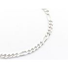 Image 2 of Silver bracelet; Figaro link | 19 cm
