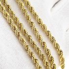 Image 8 of Twisted Link Gold Chain; 14k; 60.5 cm